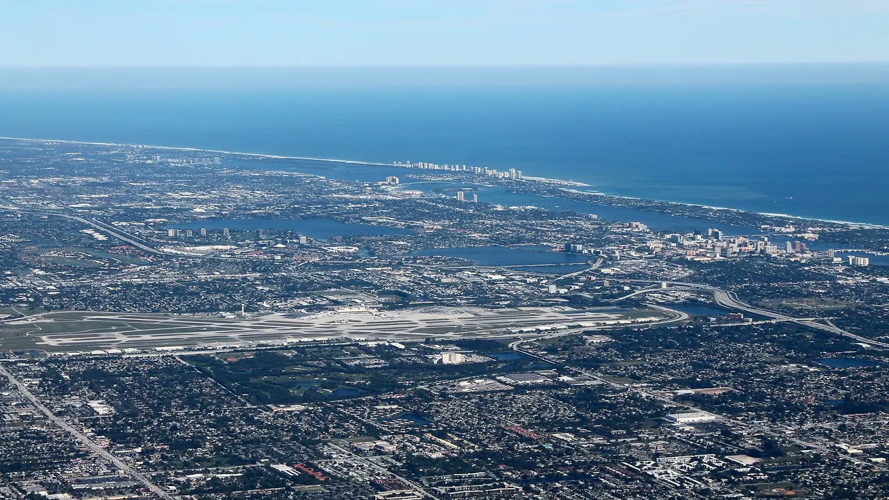 Palm Beaches and PBI Aerial