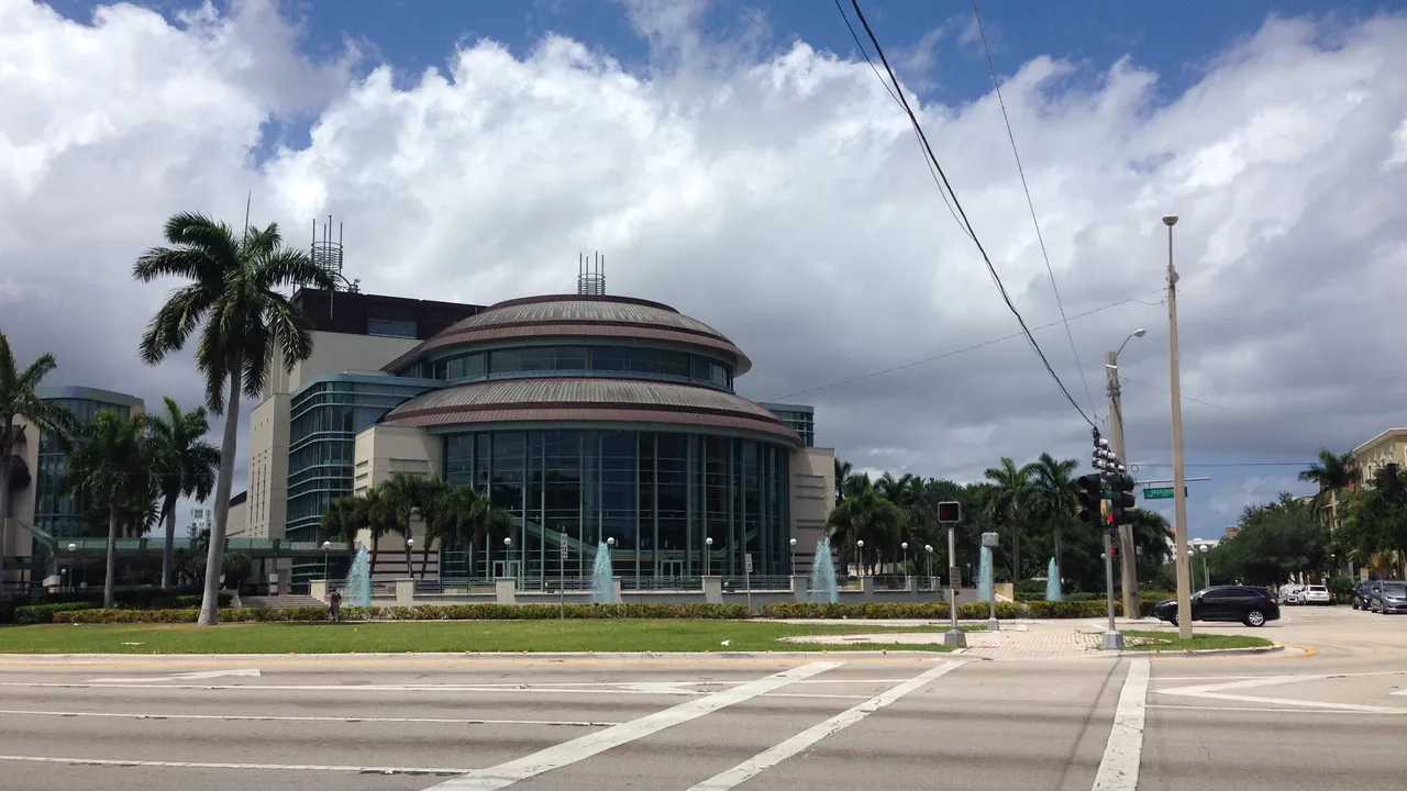 The Kravis Center for the Performing Arts on Okeechobee Boulevard in West Palm Beach