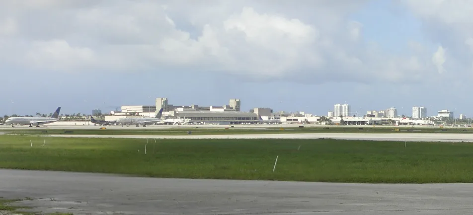 Palm Beach International Airport terminal close-up