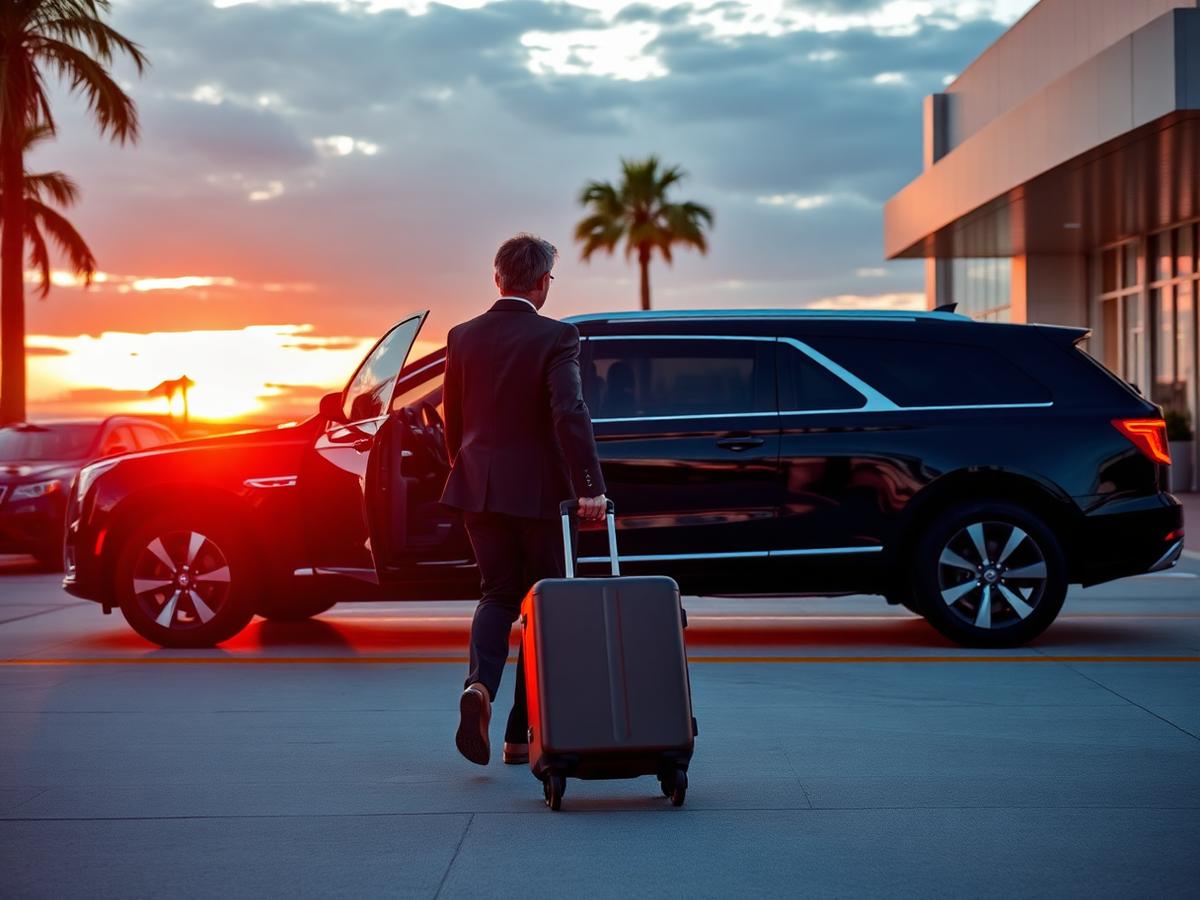 Met at the terminal, not the curb. — PBI Limos chauffeur service in South Florida