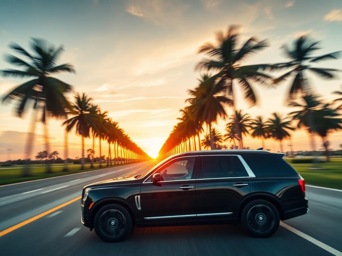The long runs down the coast. — PBI Limos chauffeur service in South Florida